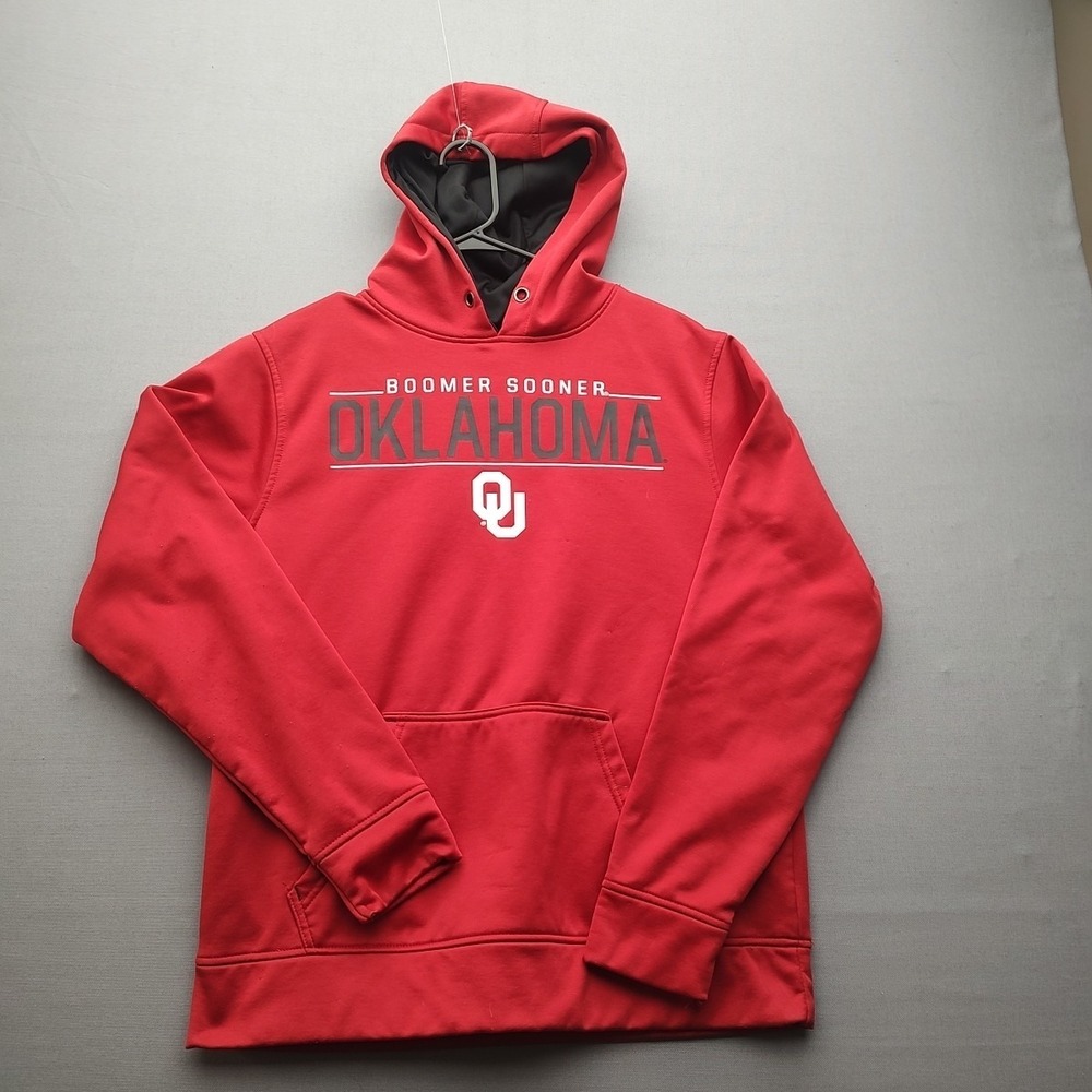 Oklahoma Sooners‎ Men's Top Of The World Red Hoodie Medium No Drawstrings